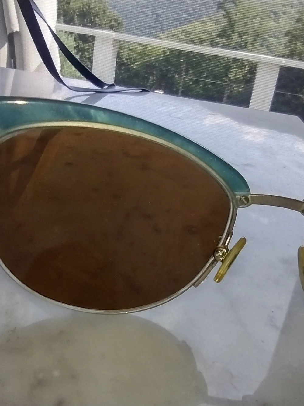 Badgley Mischka Green Frame Brown Lens Sunglasses
